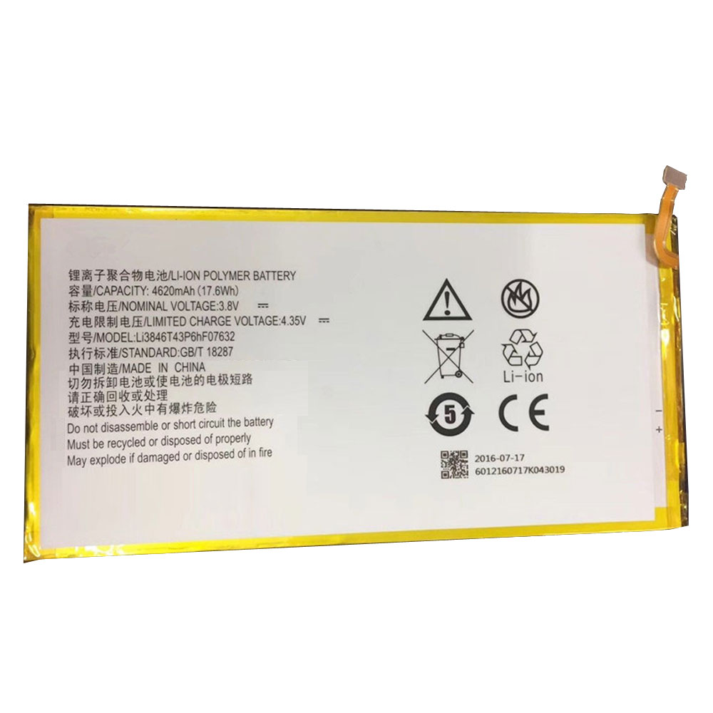 Batería para ZTE GB-zte-Li3846T43P6hF07632